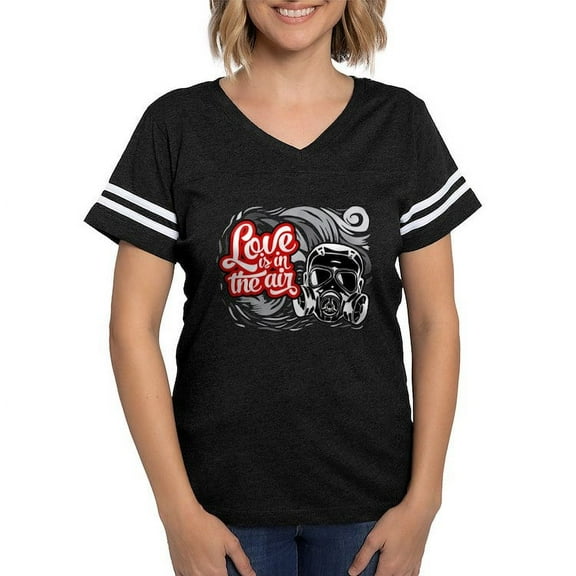 CafePress - Love Is In The Air - Womens Football Shirt