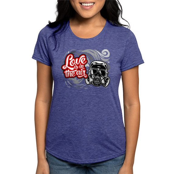 CafePress - Love Is In The Air Womens Tri Blend T Shirt - Womens Tri-blend T-Shirt