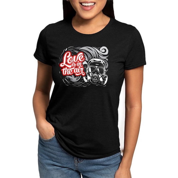 CafePress - Love Is In The Air Womens Tri Blend T Shirt - Womens Tri-blend T-Shirt