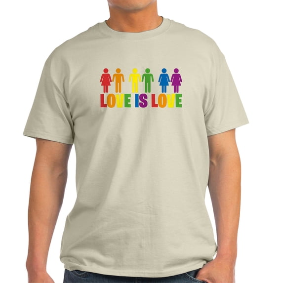 CafePress - Love Is Love Light T Shirt - Men's Classic Graphic T-Shirt