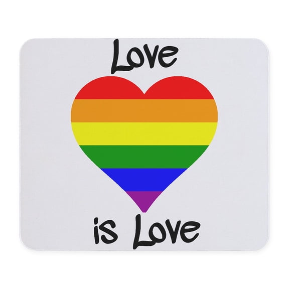CafePress - Love Is Love Mousepad - Non-slip Rubber Mousepad, Gaming Mouse Pad