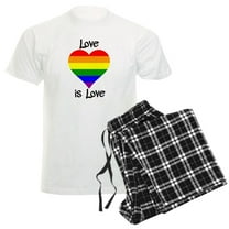 CafePress - Love Is Love Pajamas - Men's Light Loose Fit Cotton Pajama Set