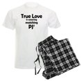 thumbnail image 1 of CafePress - Love Is Matching Pjs Men's Light Pajamas - Men's Light Loose Fit Cotton Pajama Set, 1 of 7