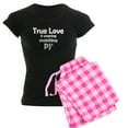 thumbnail image 1 of CafePress - Love Is Matching Pjs Women's Dark Pajamas - Women's Short Sleeve Print T-Shirt and Pants Dark Cotton Pajama Set, 1 of 7