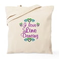 thumbnail image 1 of CafePress - Love Line Dancing Tote Bag - Unisex Canvas Tote Bag, Beige, 1-Piece, 1 of 6