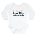 thumbnail image 1 of CafePress - Love Makes A Family Infant Creeper Body Suit - Long Sleeve Cotton Baby Bodysuit, 1 of 4