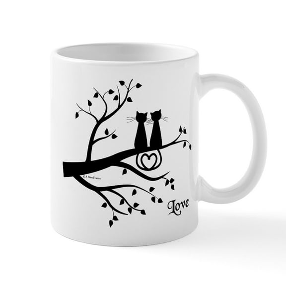 CafePress - Love Mug - 11 oz Ceramic Mug - Novelty Coffee Tea Cup