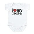 thumbnail image 1 of CafePress - Love My Daddies Body Suit - Baby Light Bodysuit, Size Newborn - 24 Months, 1 of 4