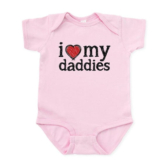 CafePress - Love My Daddies Body Suit - Baby Light Bodysuit, Size Newborn - 24 Months