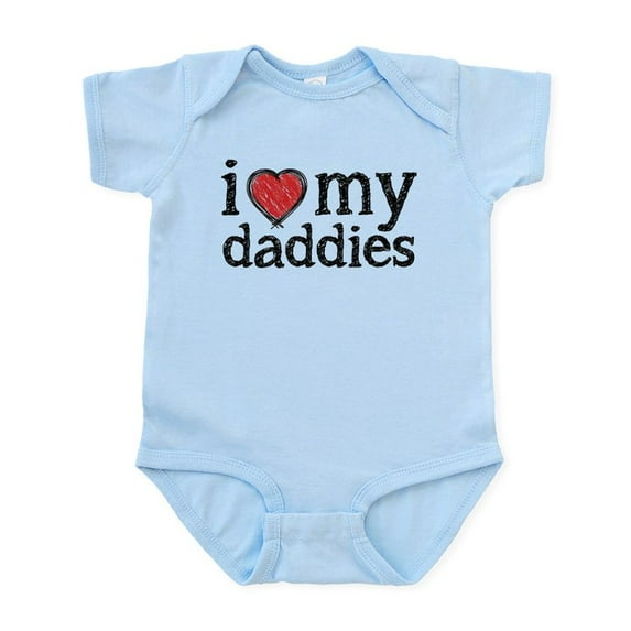 CafePress - Love My Daddies Body Suit - Baby Light Bodysuit, Size Newborn - 24 Months