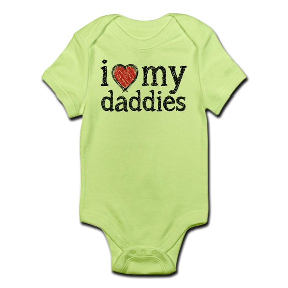 CafePress - Love My Daddies Body Suit - Baby Light Bodysuit