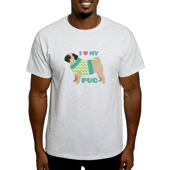 CafePress - Love My Pug T Shirt - Men's Classic Graphic T-Shirt