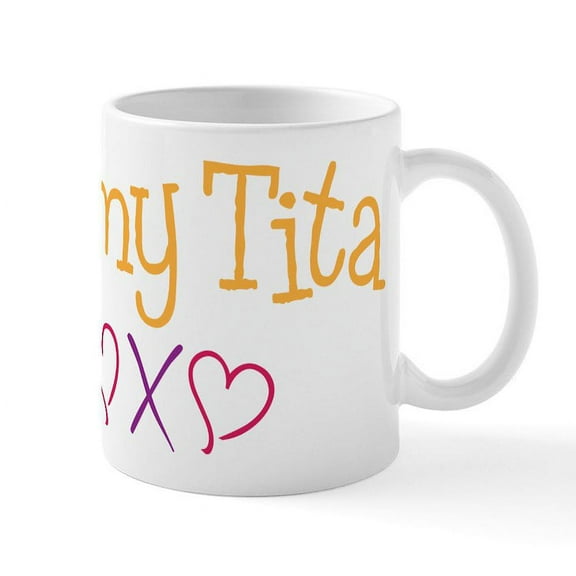 CafePress - Love My Tita Mug - 11 oz Ceramic Mug - Novelty Coffee Tea Cup