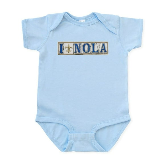 CafePress - Love NOLA Infant Bodysuit - Baby Light Bodysuit, Size Newborn - 24 Months