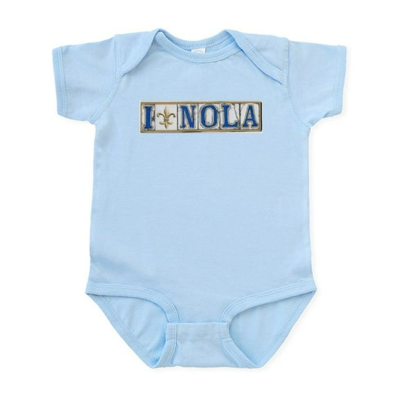 CafePress - Love NOLA Infant Bodysuit - Baby Light Bodysuit, Size Newborn - 24 Months