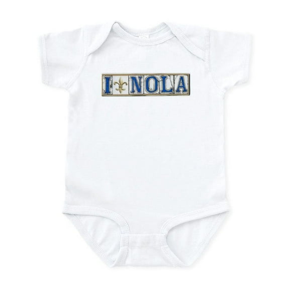 CafePress - Love NOLA Infant Bodysuit - Baby Light Bodysuit, Size Newborn - 24 Months