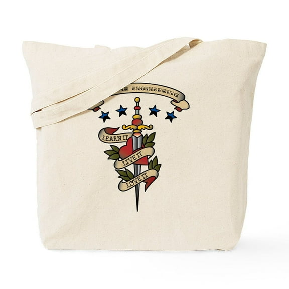 CafePress - Love Nuclear Engineering Tote Bag - Unisex Canvas Tote Bag, Beige, 1-Piece