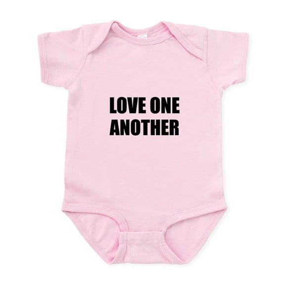 CafePress - Love One Another Body Suit - Baby Light Bodysuit, Size Newborn - 24 Months