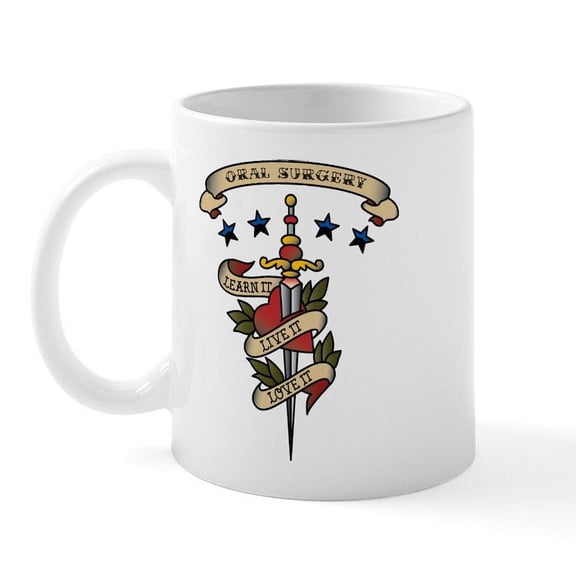 CafePress - Love Oral Surgery Mug - 11 oz Ceramic Mug - Novelty Coffee Tea Cup