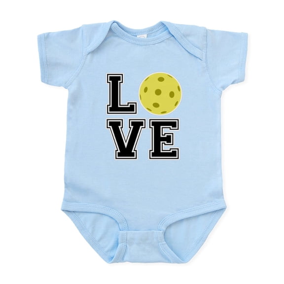 CafePress - Love Pickleball Infant Bodysuit - Baby Light Bodysuit, Size Newborn - 24 Months