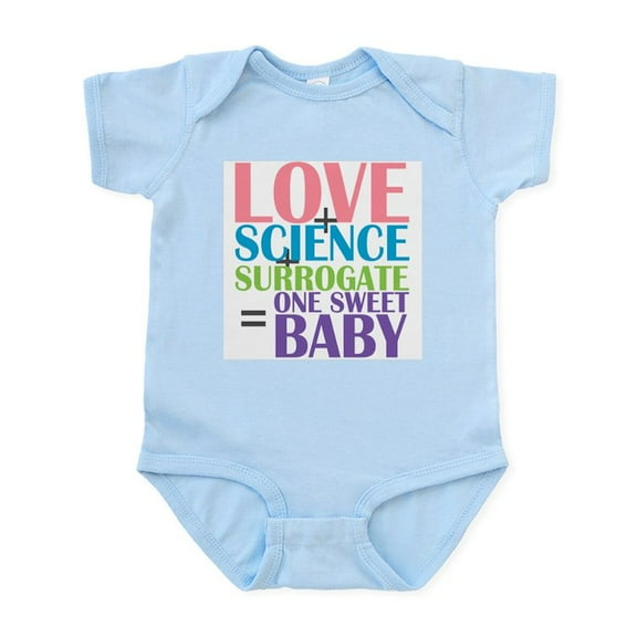 CafePress - Love, Science, A Surrogate Body Suit - Baby Light Bodysuit, Size Newborn - 24 Months