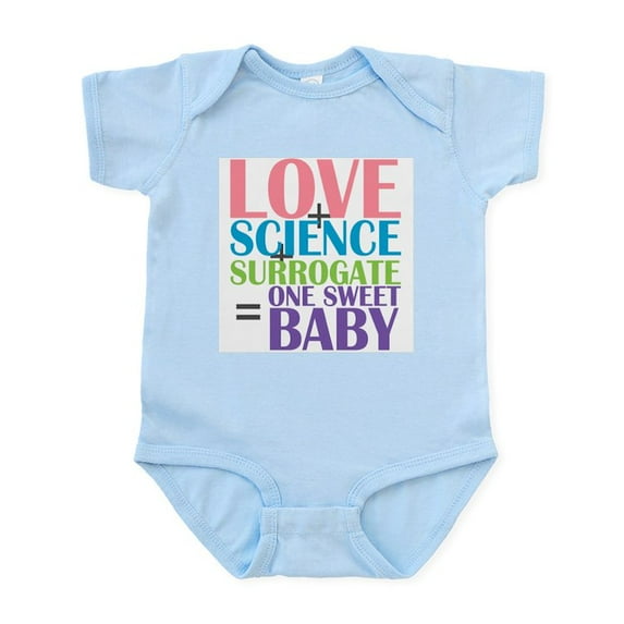CafePress - Love, Science, A Surrogate Body Suit - Baby Light Bodysuit, Size Newborn - 24 Months