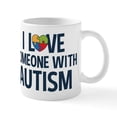 thumbnail image 1 of CafePress - Love Someone With Autism Mugs - 11 oz Ceramic Mug - Novelty Coffee Tea Cup, 1 of 6