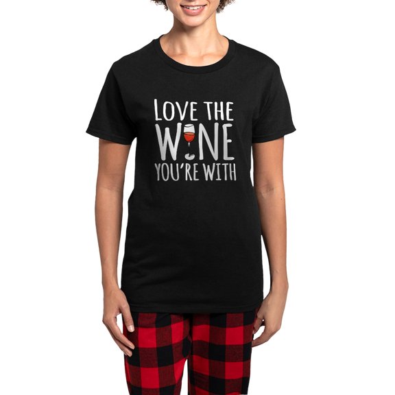 CafePress - Women's Dark Pajamas - Women's Short Sleeve Print T-Shirt and Pants Dark Cotton Pajama Set
