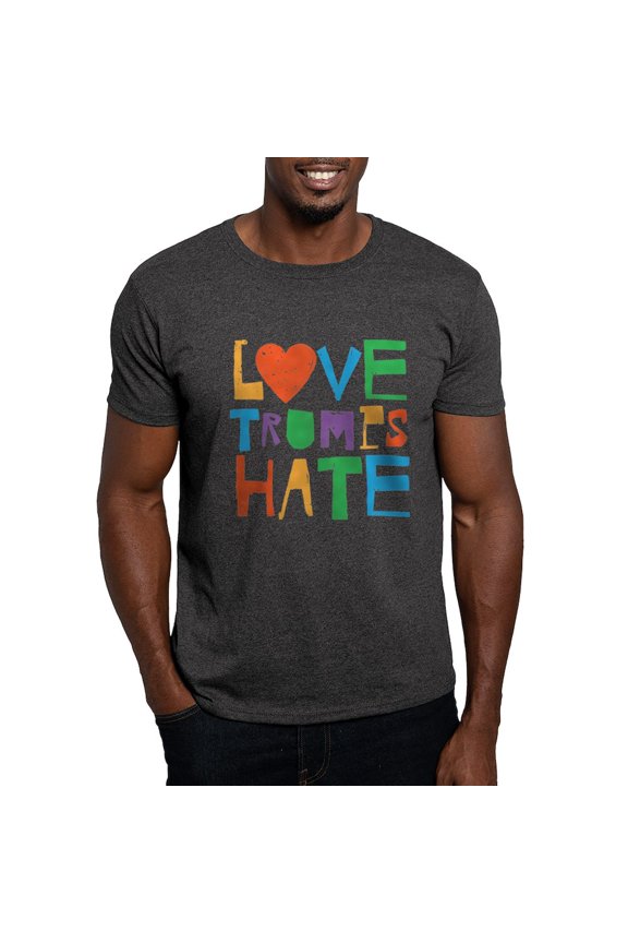 - Love Trumps Hate T Shirt - Men's Classic Graphic Cotton T-Shirt