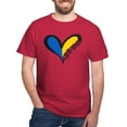 thumbnail image 1 of CafePress - Love Ukraine Heart T Shirt - Men's Classic Graphic Cotton T-Shirt, 1 of 4