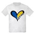 thumbnail image 1 of CafePress - Love Ukraine Heart T Shirt - Light T-Shirt Kids XS-XL, 1 of 4