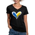thumbnail image 1 of CafePress - Love Ukraine Heart T Shirt - Women's V-Neck Dark T-Shirt, 1 of 4