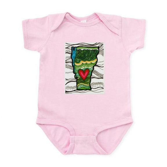 CafePress - Love VT Body Suit - Baby Light Bodysuit, Size Newborn - 24 Months