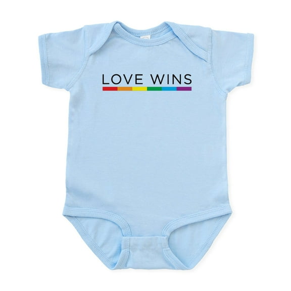 CafePress - Love Wins Body Suit - Baby Light Bodysuit, Size Newborn - 24 Months