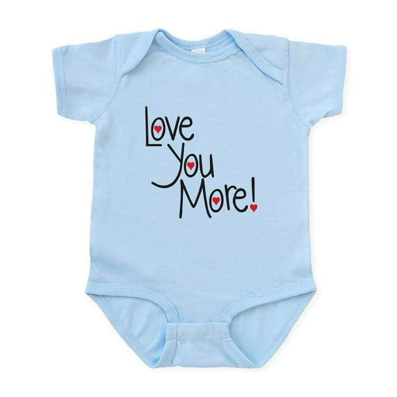 CafePress - Love You More! Body Suit - Baby Light Bodysuit, Size Newborn - 24 Months