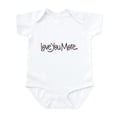thumbnail image 1 of CafePress - Love You More Body Suit - Baby Light Bodysuit, Size Newborn - 24 Months, 1 of 4