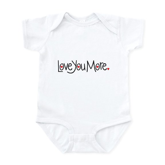 CafePress - Love You More Body Suit - Baby Light Bodysuit, Size Newborn - 24 Months