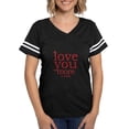 thumbnail image 1 of CafePress - Love You More. I Win. T Shirt - Womens Football Shirt, 1 of 4