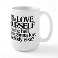 thumbnail image 1 of CafePress - Love Yourself Mugs - 15 oz Ceramic Large White Novelty Mug, 1 of 6