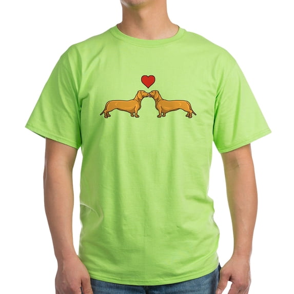 CafePress - Loveable Dachshunds Light T Shirt - Light T-Shirt - CP