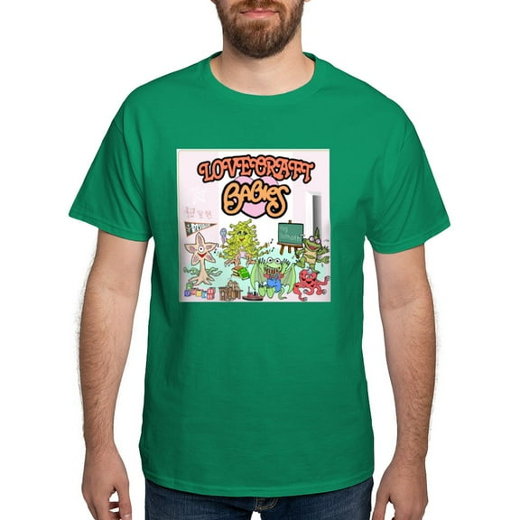 CafePress - Lovecraft Babies Dark T Shirt - Men's Classic Graphic Cotton T-Shirt