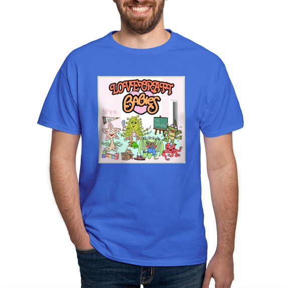 CafePress - Lovecraft Babies Dark T Shirt - Men's Classic Graphic Cotton T-Shirt