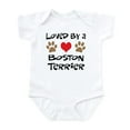 thumbnail image 1 of CafePress - Loved By A Boston Terrier Infant Bodysuit - Baby Light Bodysuit, Size Newborn - 24 Months, 1 of 4
