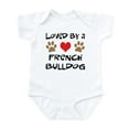 thumbnail image 1 of CafePress - Loved By A French Bulldog Infant Bodysuit - Baby Light Bodysuit, Size Newborn - 24 Months, 1 of 4