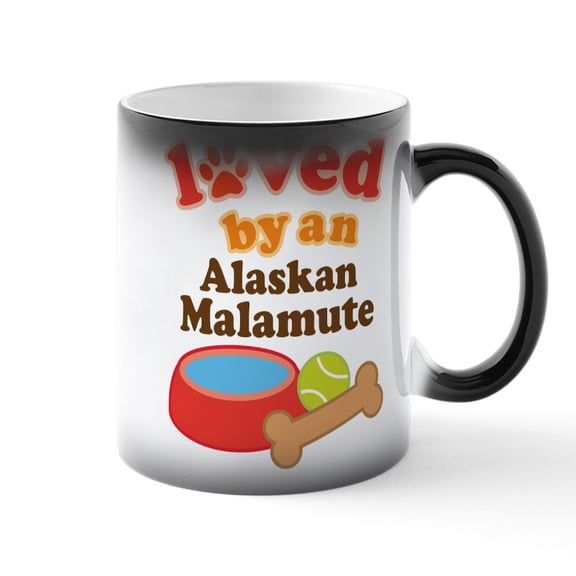 CafePress - Loved By An Alaskan Malamute - 11 oz Color Changing Magic Mug
