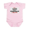 thumbnail image 1 of CafePress - Loved: Doberman Infant Bodysuit - Baby Light Bodysuit, Size Newborn - 24 Months, 1 of 4