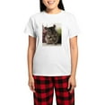 thumbnail image 1 of CafePress - Lovely Chinchilla Women's Light Pajamas - Women's Short Sleeve Print T-Shirt and Pants Light Cotton Pajama Set, 1 of 7