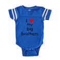 thumbnail image 1 of CafePress - Lovemybigbrothers - Cute Infant Baby Football Bodysuit, 1 of 3