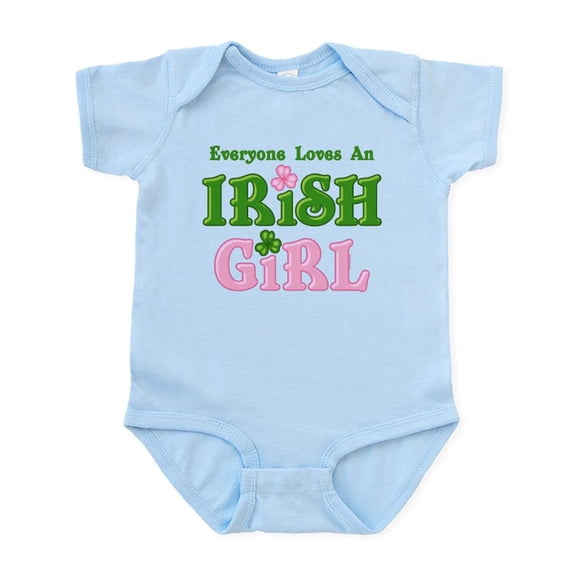 CafePress - Loves An Irish Girl Infant Bodysuit - Baby Light Bodysuit, Size Newborn - 24 Months