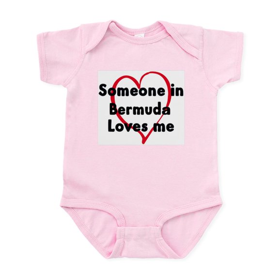CafePress - Loves Me: Bermuda Infant Bodysuit - Baby Light Bodysuit, Size Newborn - 24 Months